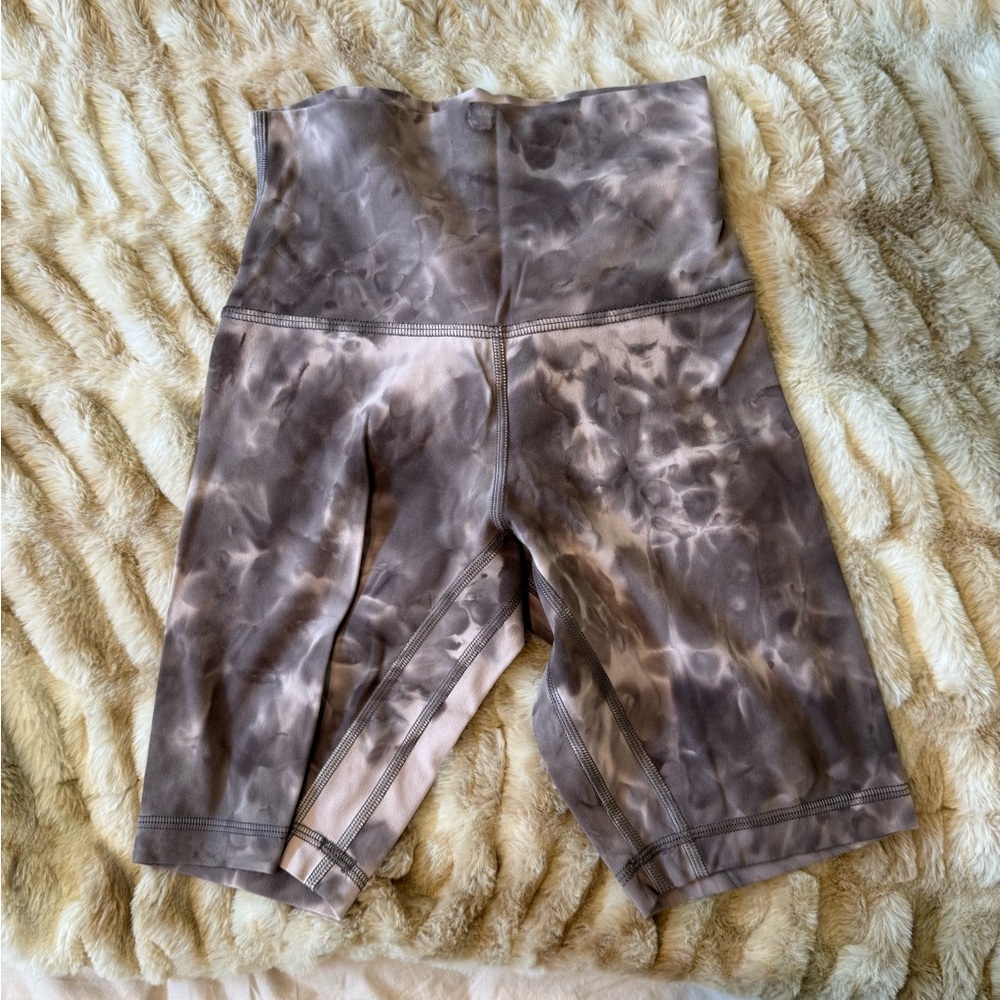 Tie-Dye High-Waisted Shorts